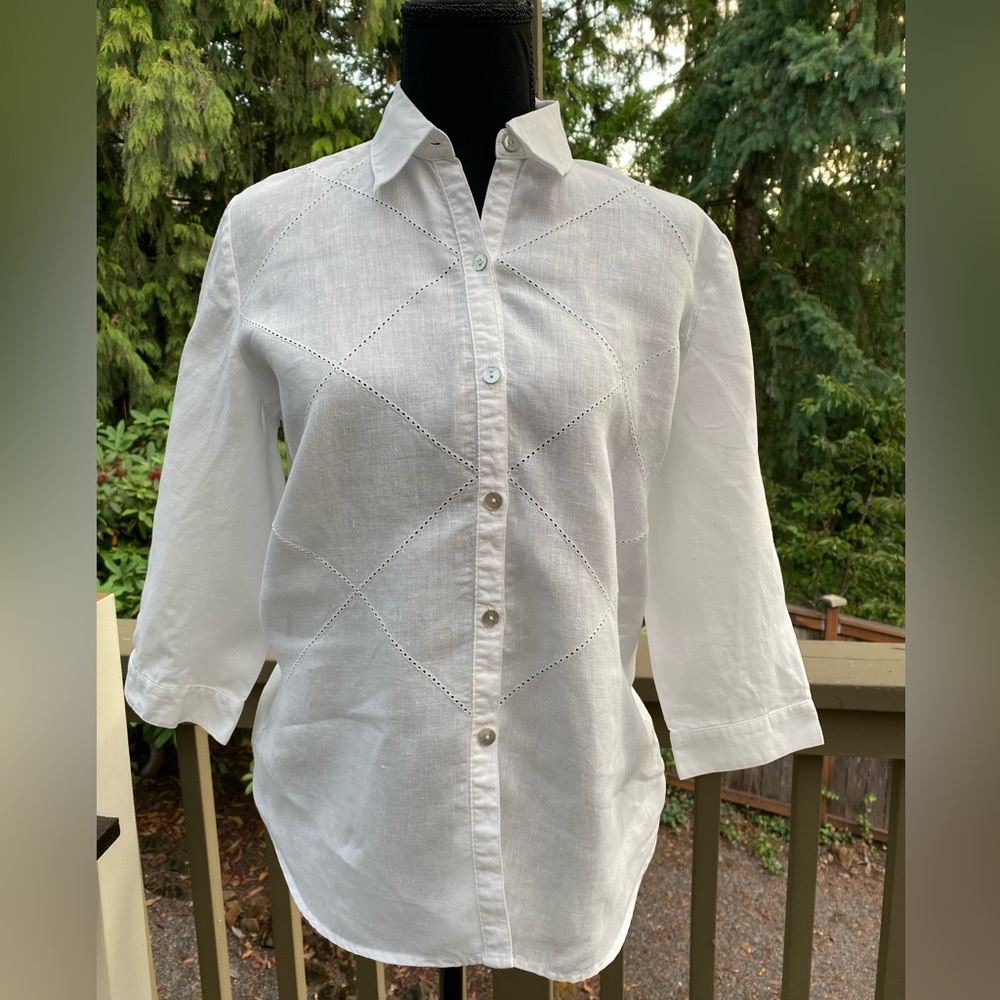 Richard Malcolm 100% Irish linen button up